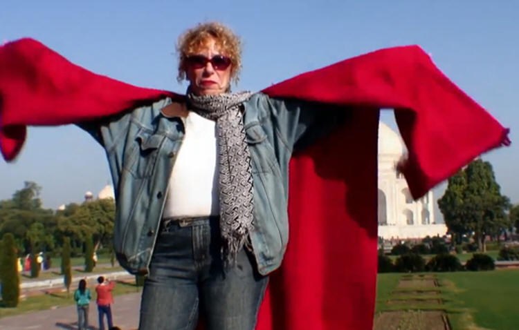 Steven Berkoff - Tantric Tourists - red cloak woman