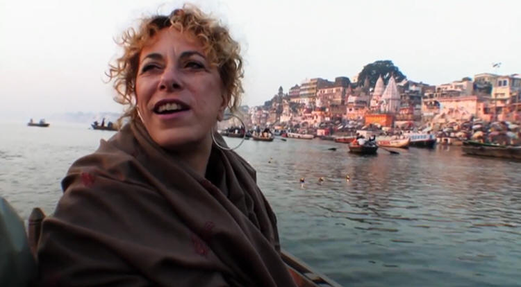 Steven Berkoff - Tantric Tourists - woman on boat