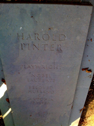 Harold Pinter gravestone